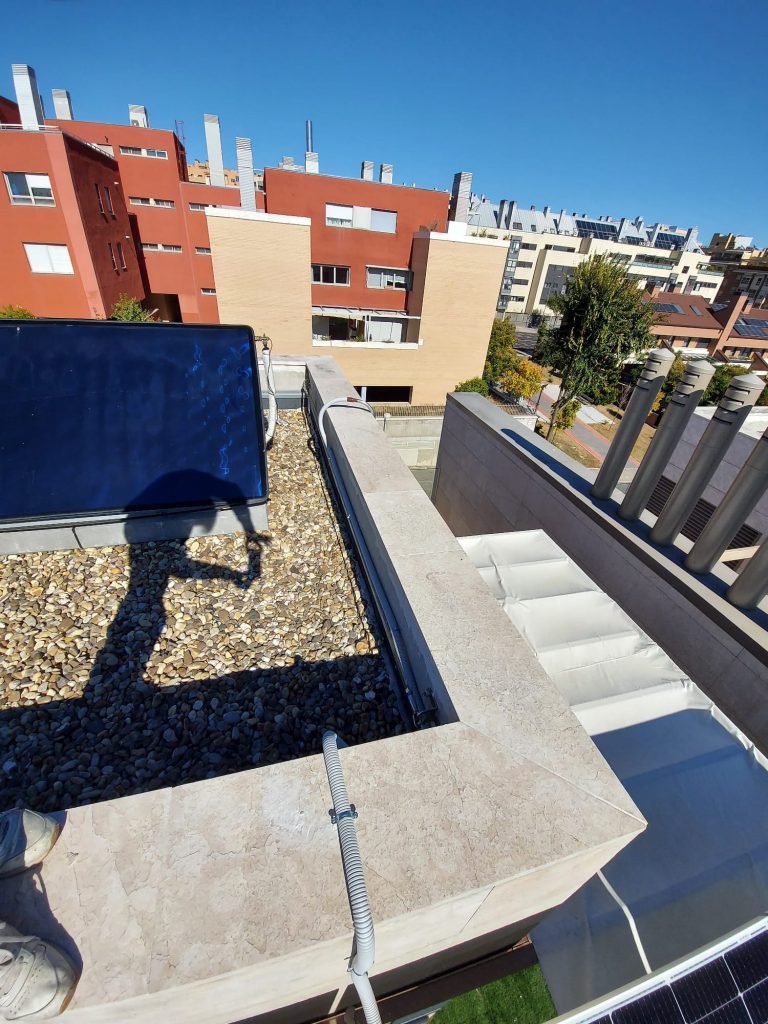 paneles solares ático Madrid